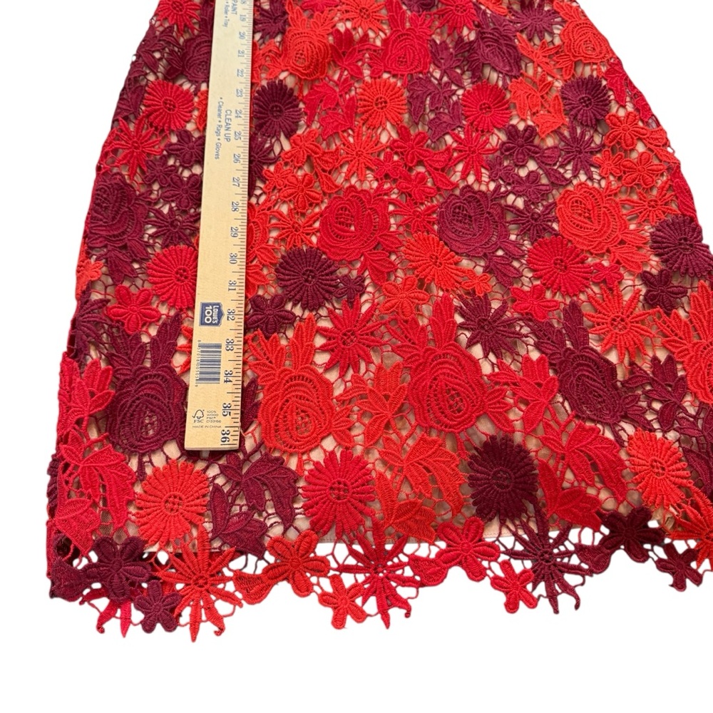 Anthropologie HD in‎ Paris lace garden sleeveless sheath dress sz 12 - Picture 5 of 14
